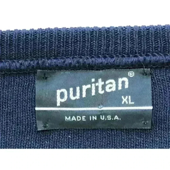 Vintage Puritan sweater XL v-neck navy orlon NWT made in USA GIFT - Picture 5 of 7
